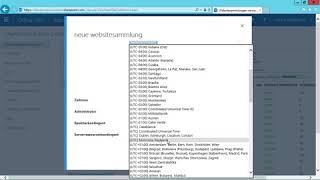 SharePoint - Website-Sammlung erstellen SharePoint - Website-Sammlung erstellen