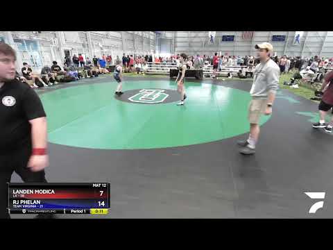 88 Lbs Round 5 (6 Team) - Landen Modica, LA Vs RJ Phelan, Team Virginia 5025
