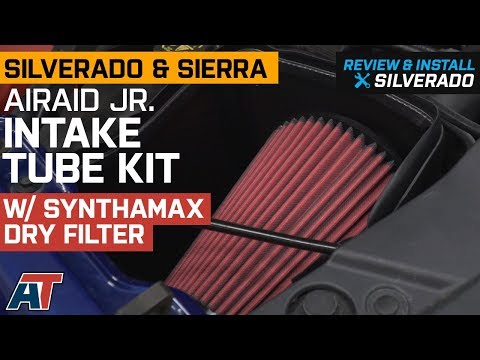 2014-2018 Silverado & Sierra Airaid Jr. Intake Tube Kit - Red SynthaMax Dry Filter Review & Install