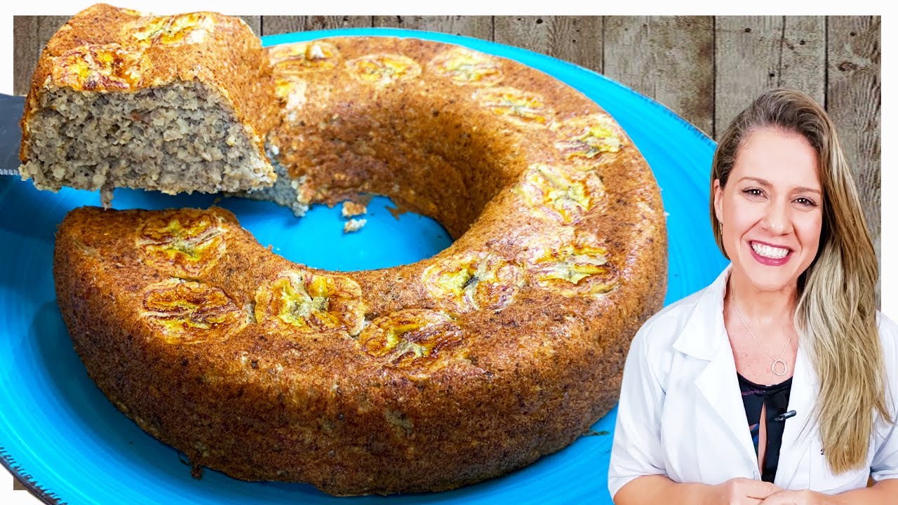 Bolo Saudável Delicioso e FÁCIL - Sem Açúcar, Farinha de Trigo e Nem Manteiga! Fofinho e Rápido!