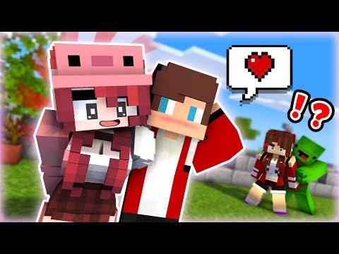 MAIZEN: JJ has a GIRLFRIEND Axolotl - Minecraft Animation JJ & Mikey