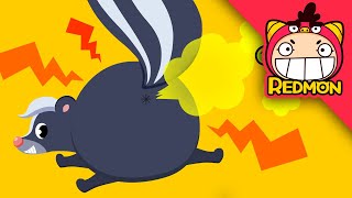 Download lagu Stinky Skunk song | Animal songs | Nursery Rhymes | REDMON mp3