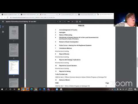 Inner West Council Extraordinary meeting - 29 June 2021 - Part 1 of 3
