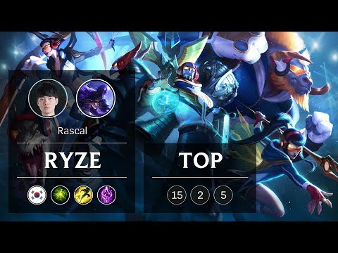 Ryze Top vs Aatrox - KR Challenger Patch 8.24