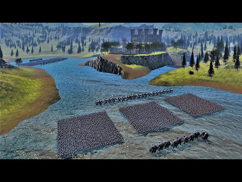 Orc Tribe Try To Capture Castle Defended By Dwarfs & Elves - Ultimate Epic Battle Simulator