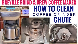 BREVILLE Grind Brew 12 Cup Coffee Maker CLEAN GRINDER & COFFEE CHUTE MESSAGE