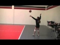 Jessica. 29 MPH float serve in slow motion. California Heat Volleyball Club
