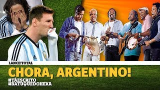Revelação canta hit da Seleção e ensaia coro para secar a Argentina