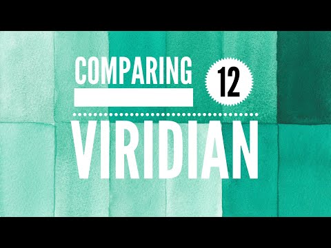 Comparing 12 Viridian Green Watercolors - Colossal Color Showdown S3, Ep. 9