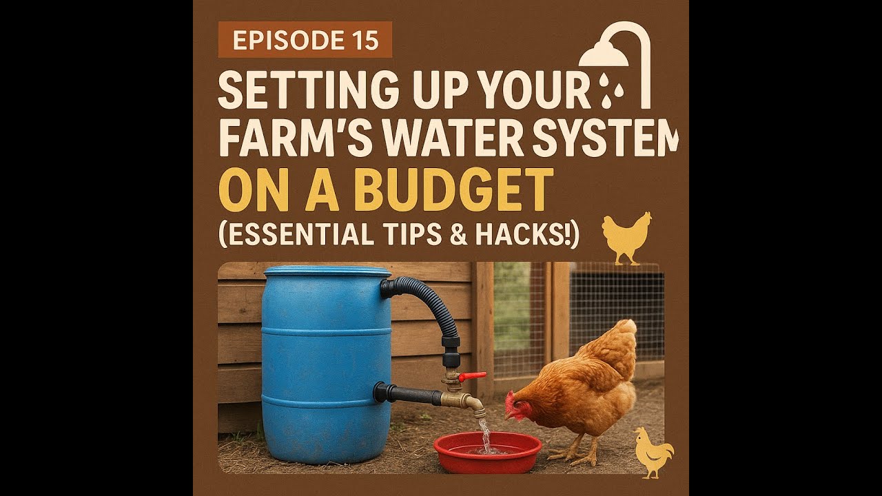 Episode 15: 🚿🐓 Setting Up Your Farm’s Water System on a Budget (Essential Tips & Hacks!) 🚿🐓