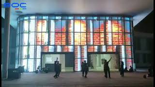 BOC Optoelectronics Three-side 225sq.m P3.9-7.8 transparent led display
