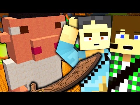 Minecraft: Team Build Battle - The Piggy Pirate!! with Surry