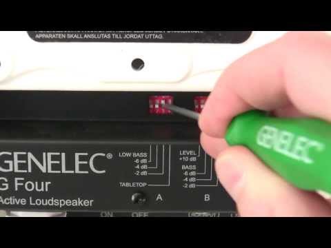 Genelec Lautsprecher DIP-Schalter einstellen