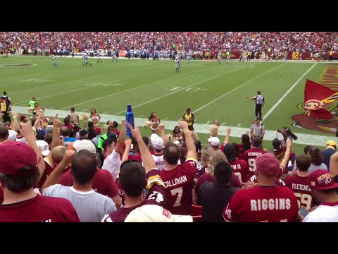 Washington Redskins Fans Sing Hail To The Redskins