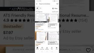 Make Money By Selling Resume Templates on Etsy