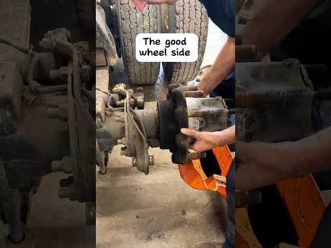 How a bad wheel hub can cause excessive vibration on the semi trucks #mechanic #vibration