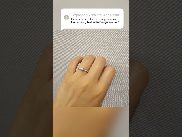 Vídeo relacionado con Anillo de moissanita para mujer, plata 925 bañada en oro blanco de 18K, diamante de moissanita cultivado en laboratorio, anillo de plata con abertura ajustable, anillo de compromiso, joyería.