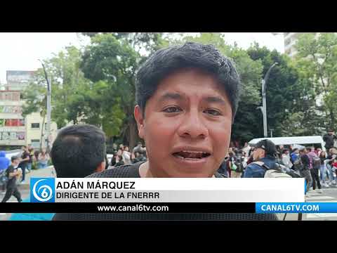 Video: Estudiantes de la FNERRR realizan marcha en apoyo a Palestina