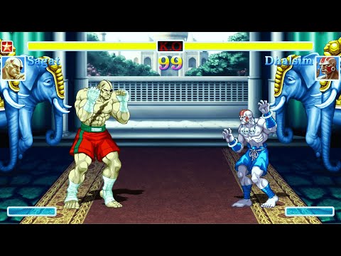 Sagat vs Dhalsim (Hardest) Street Fighter 2: