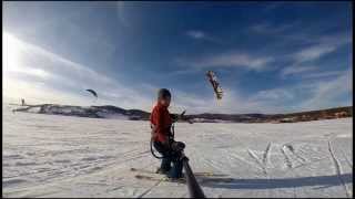 preview picture of video 'Snowkiting Padureni Moacsa'