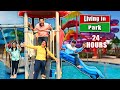 Living In A Park For 24 Hours Funniest 24 Hours Challenge Hungry Birds
