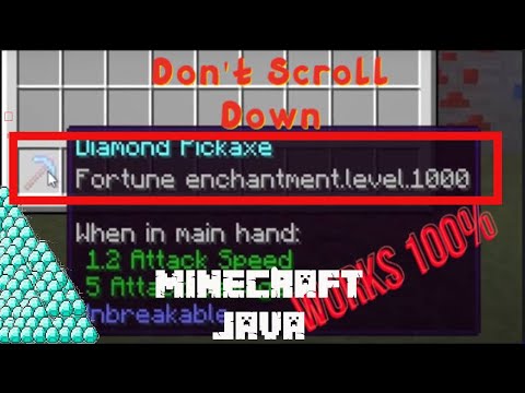 How To Get a Fortune 99999 Pickaxe In Minecraft 1.16! (2020)