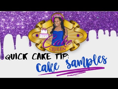 Cake Samples The Easy Way | Cake Queen Tanya