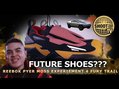 STEP INTO THE FUTURE! REEBOK PYER MOSS EXPERIMENT 4 FURY TRAIL! CYBER TRUCK SHOES!