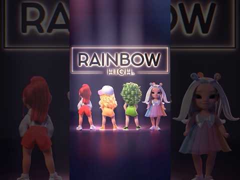 Line Up and Dance with the Little Sisters! 👯‍♀️🌈 | Rainbow High #shorts