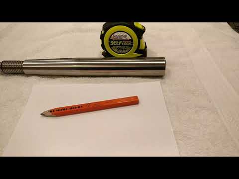Part of a video titled How to Measure an Inboard Prop Shaft Diameter Without Calipers