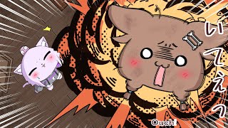 【手描き】【Engsub】す～ぐやられちゃうころさん Korone, who gets defeated immediately【hiro/切り抜き/Hololive】