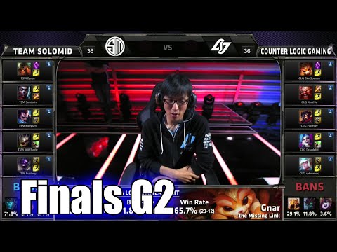CLG vs TSM (team Solomid) | Game 2 Grand Finals S5 NA LCS Summer 2015 Playoffs | TSM vs CLG G2 Final