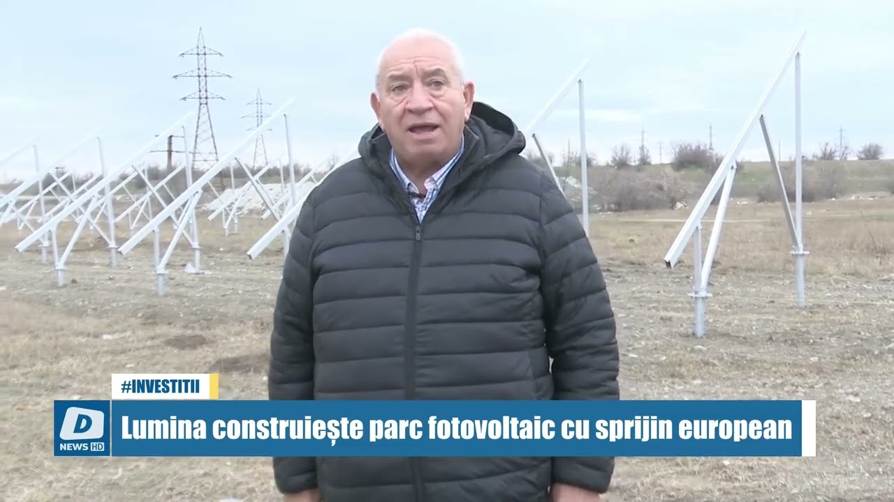 Au inceput lucrarile parcului fotovoltaic din Lumina