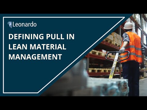 Part of a video titled What is Pull In Material Management in Lean Industrial Engineering?