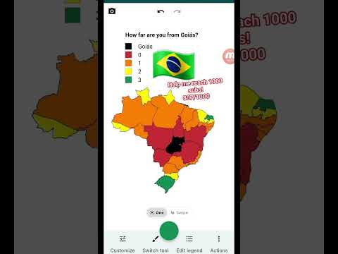 How far are you from Goiás? #goiás #brazil #southamerica #map #maps #mapper #mapping #country #far