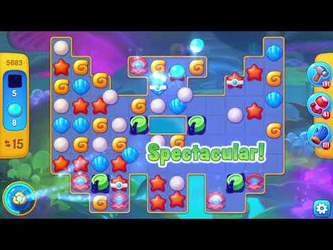 Fishdom 5683 Level - 18 moves - NO BooSTERS