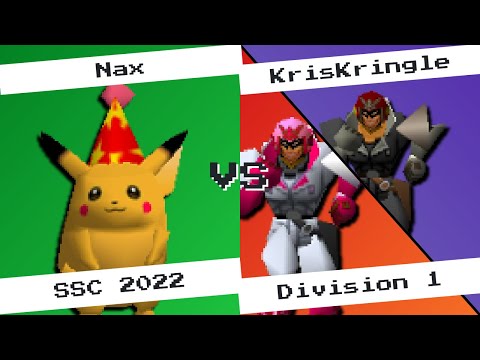 Nax (Pikachu) vs KrisKringle (Falcon) - SSC22 D1 - SSB64