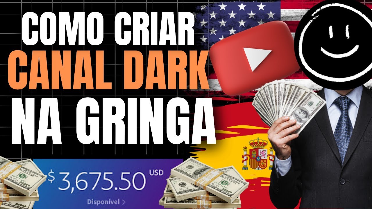AULÃO COMO CRIAR  CANAL DARK GRINGO DE MANEIRA CERTA  "COPIAR E COLAR"