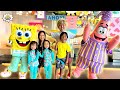 Ryan Meeting SpongeBob In Real Life At Nickelodeon Resort
