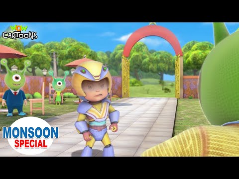 Chadda Uncle Ka Gussa | Vir The Robot Boy Monsoon Special Compilation | 3D Animated Cartoon