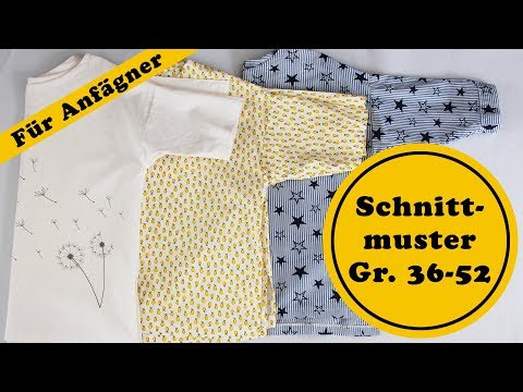Einfache Bluse nähen für Anfänger 👚Schnittmuster Gr. 36-52 👚 Bluse Doreen