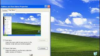 How To Get Classic Start Menu In Windows XP