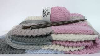 Comment tricoter une couverture - Tutoriel étape par étape (sous-titres en Français)