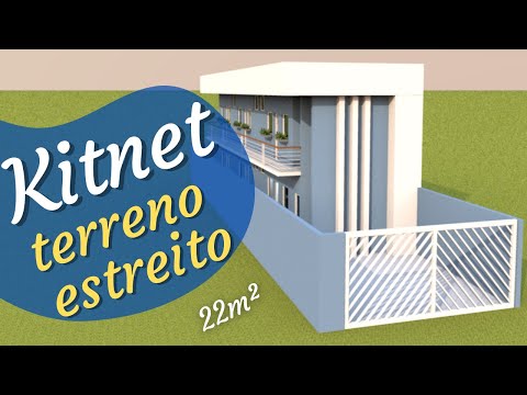 KITNET (22 M²) EM TERRENO ESTREITO - 6x25
