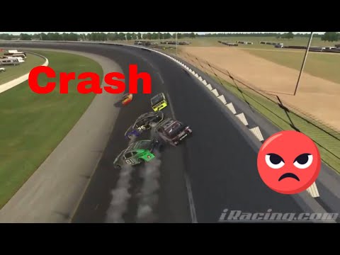 How Not to race the leaders. Crash in iRacing