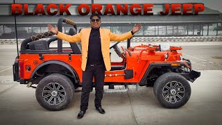 Black And Orange Modified Jeep | Jain Motors Deepak Jain | all type jeep modification