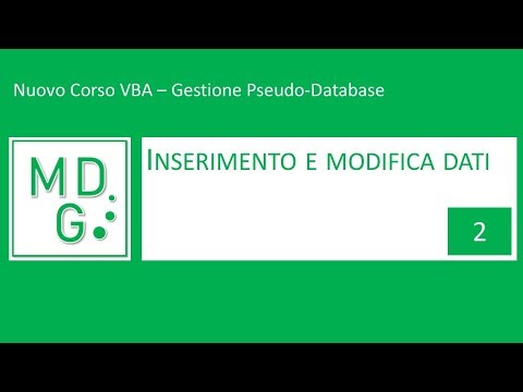Gestione Pseudo-Database 2 - Inserimento e modifica dati