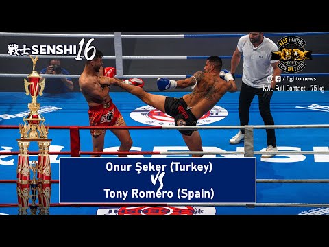 SENSHI 16: -75 kg, Onur Şeker (Turkey) vs Tony Romero (Spain) | KWU SENSHI rules