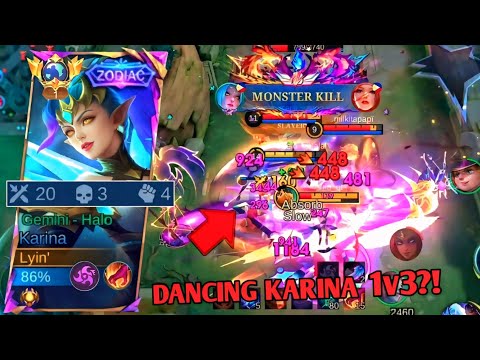 DANCING KARINA IN MYTHICAL GLORY IS INSANE 😱🔥 TOP 1 GLOBAL KARINA