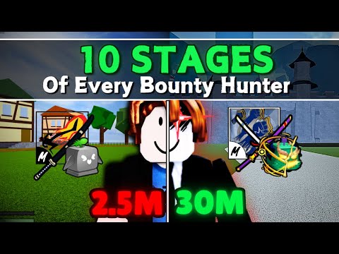 10 Stages of Every Blox Fruits Bounty Hunter